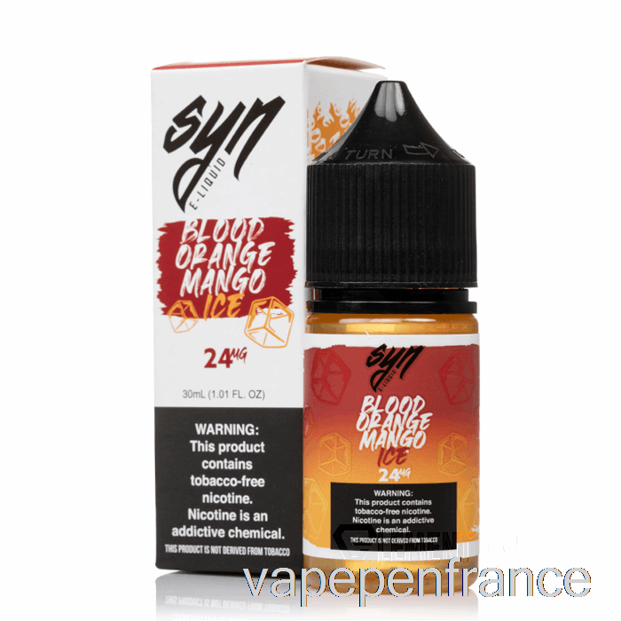 Mangue Orange Sanguine Glacée - Sels Synthétiques - 30 Ml 48 Mg Stylo Vape